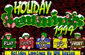 Holiday Lemmings 1994 screen shot title